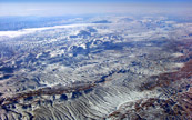 Vue arienne de l'Afghanistan