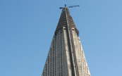 Gigantesque hotel a  Pyongyang