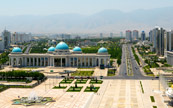 La ville d'Ashgabat